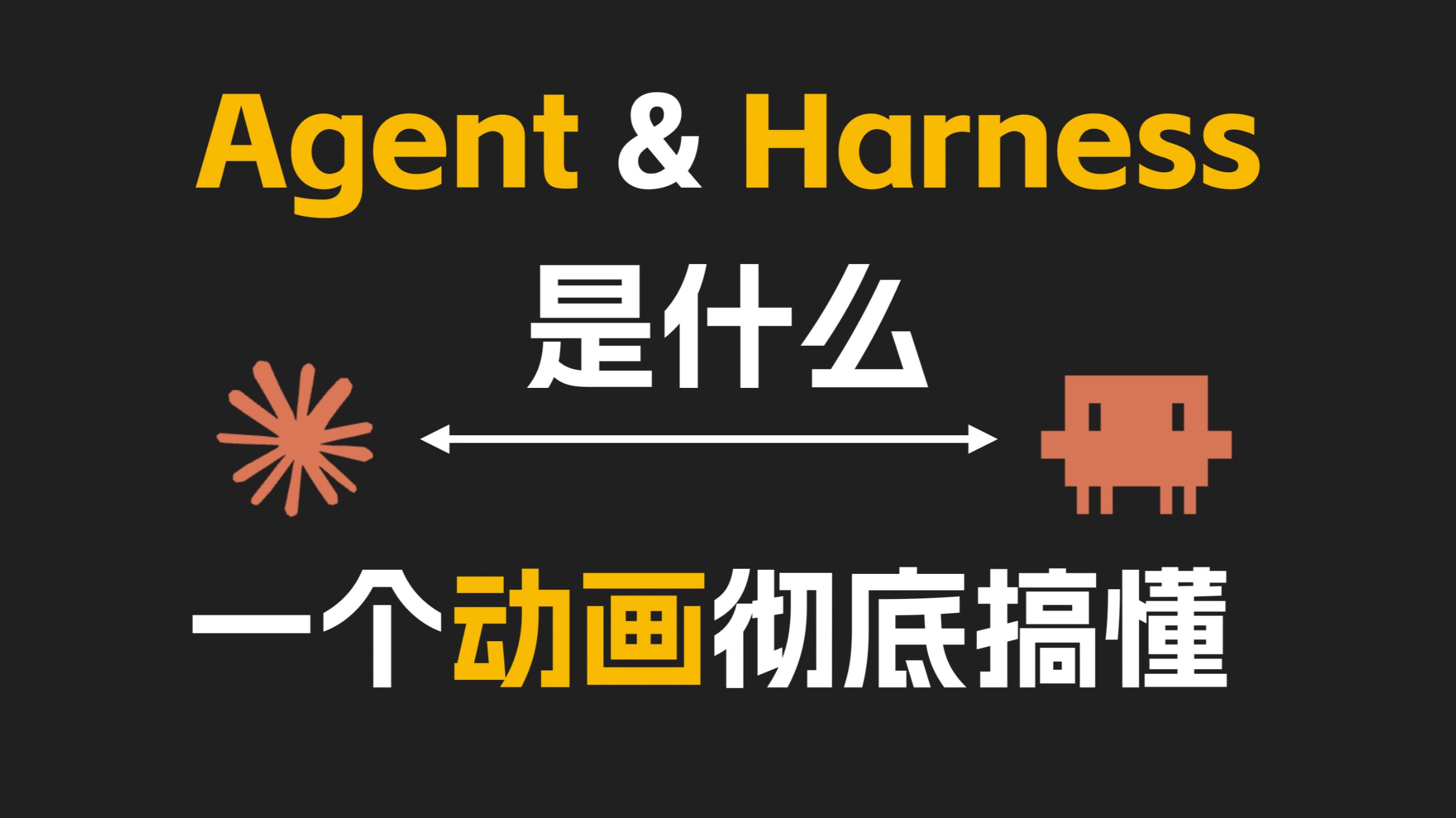 Agent和Harness到底是什么？一个动画彻底搞懂！